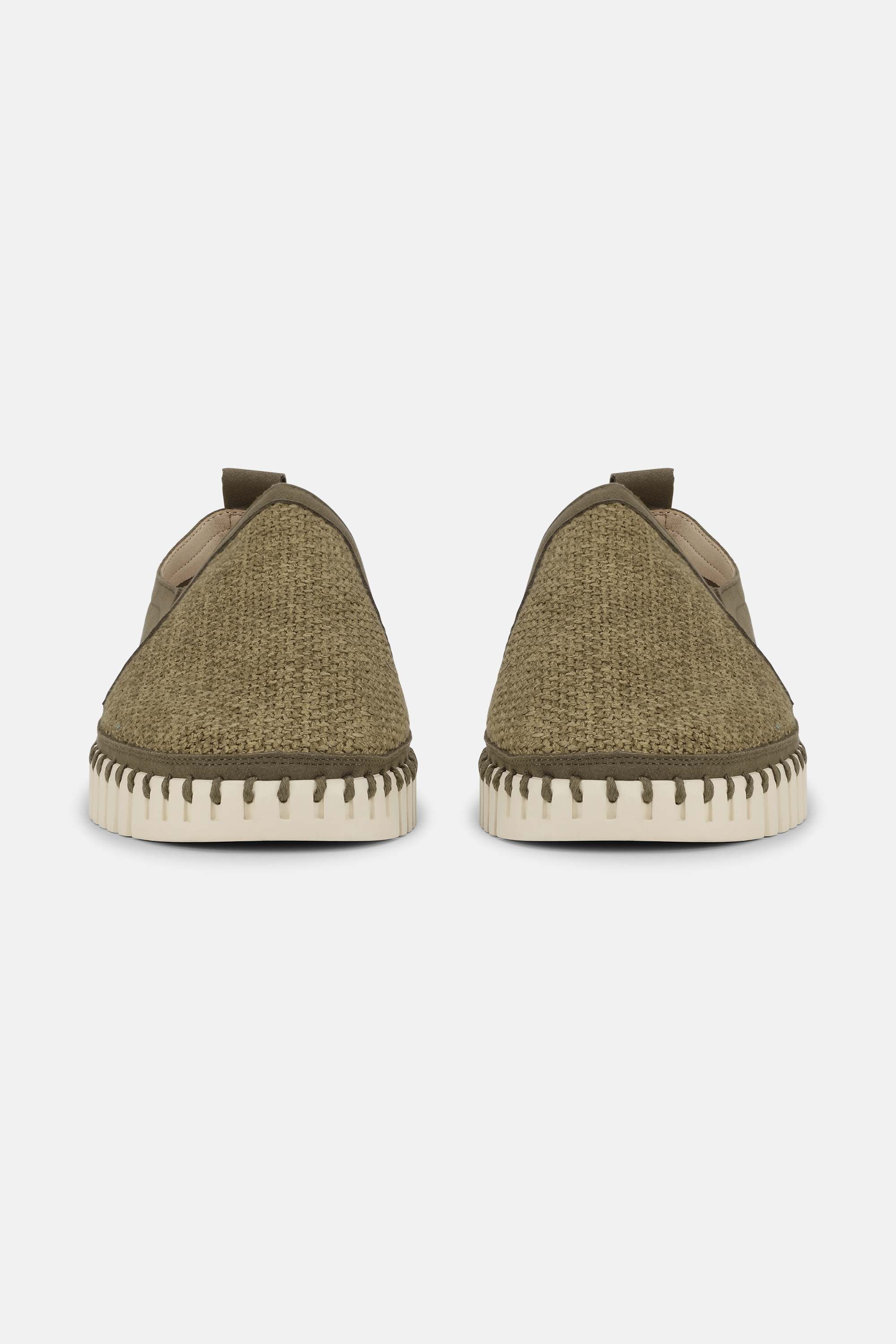 Komfortable Herresko - Deep Olive Pearled Ivory
